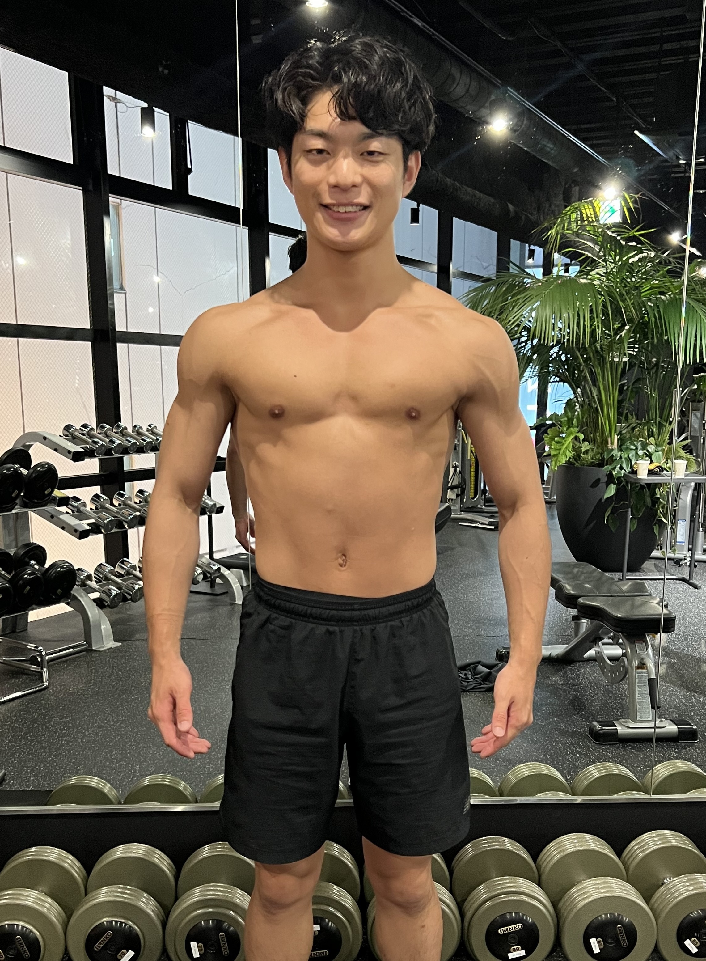 20代細マッチョ アフター 正面