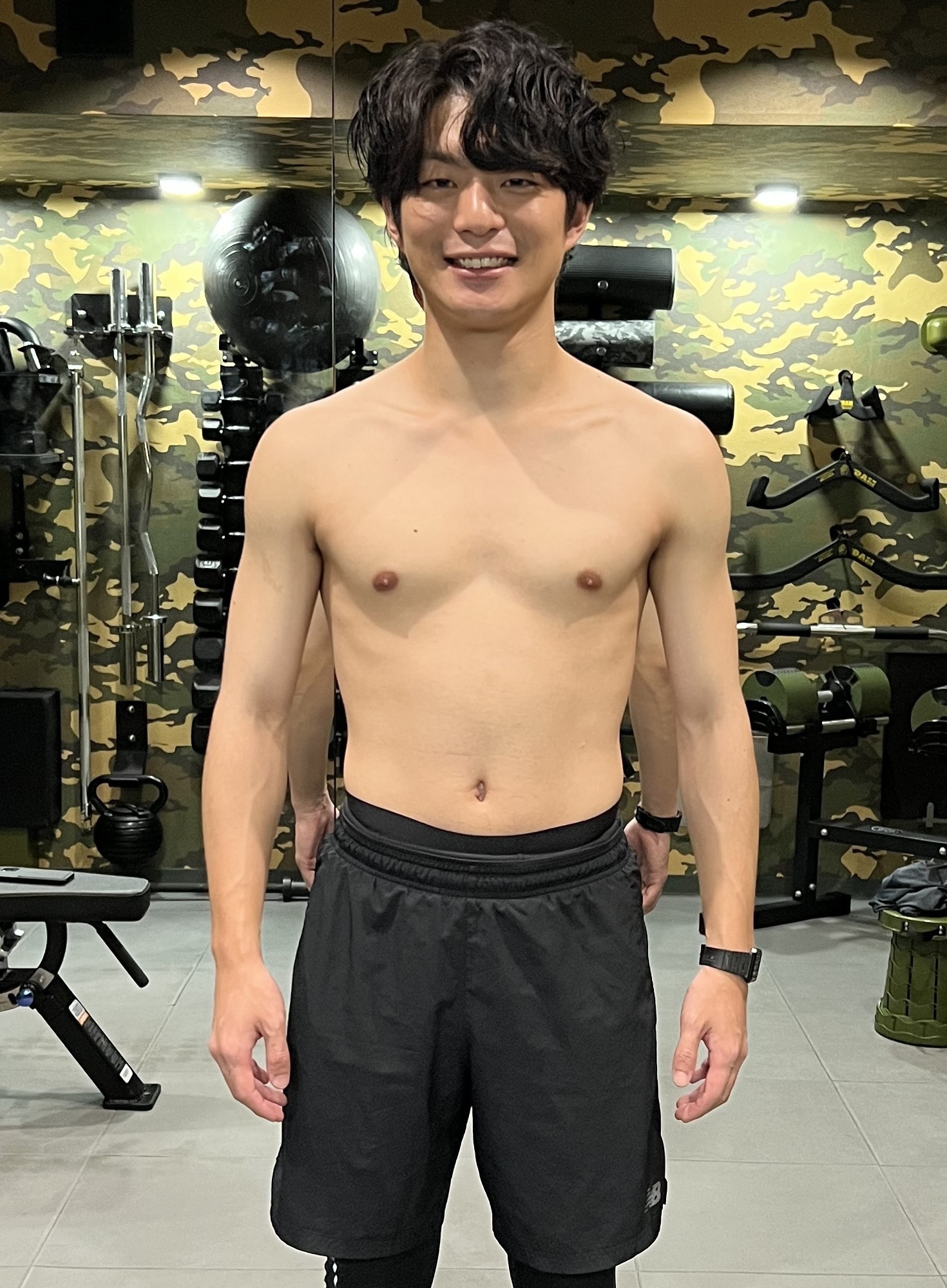 20代細マッチョ ビフォー 正面